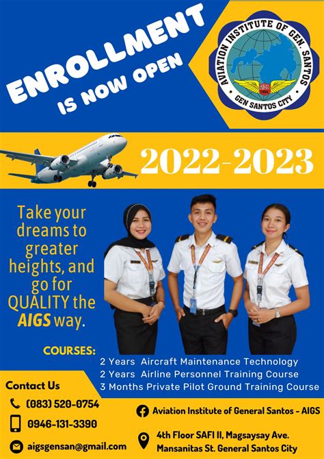 aviation institute of general santos photos|Making Aviators across the world since 1994. The Aviation .